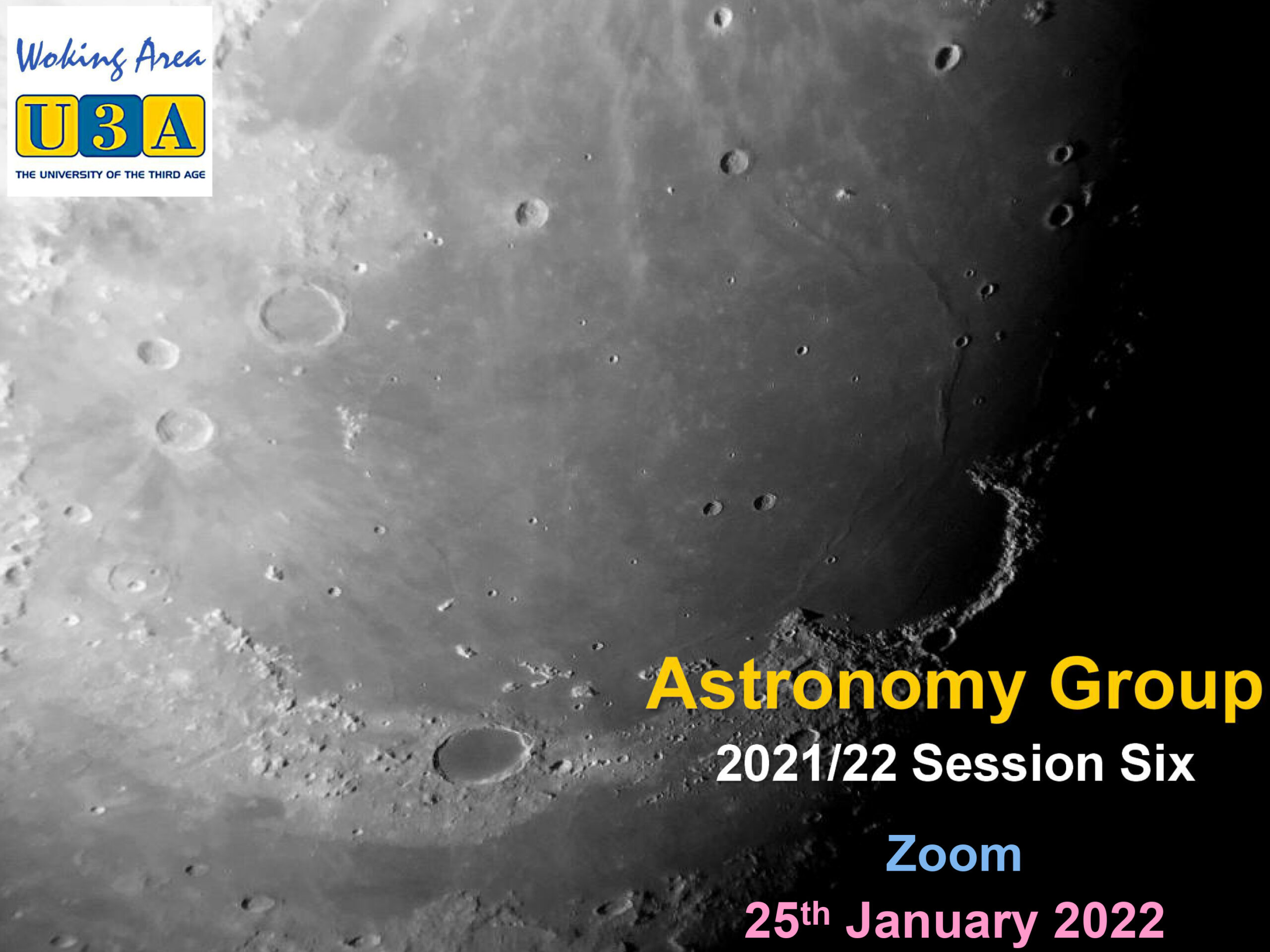 Astronomy Slides  25th January 2022