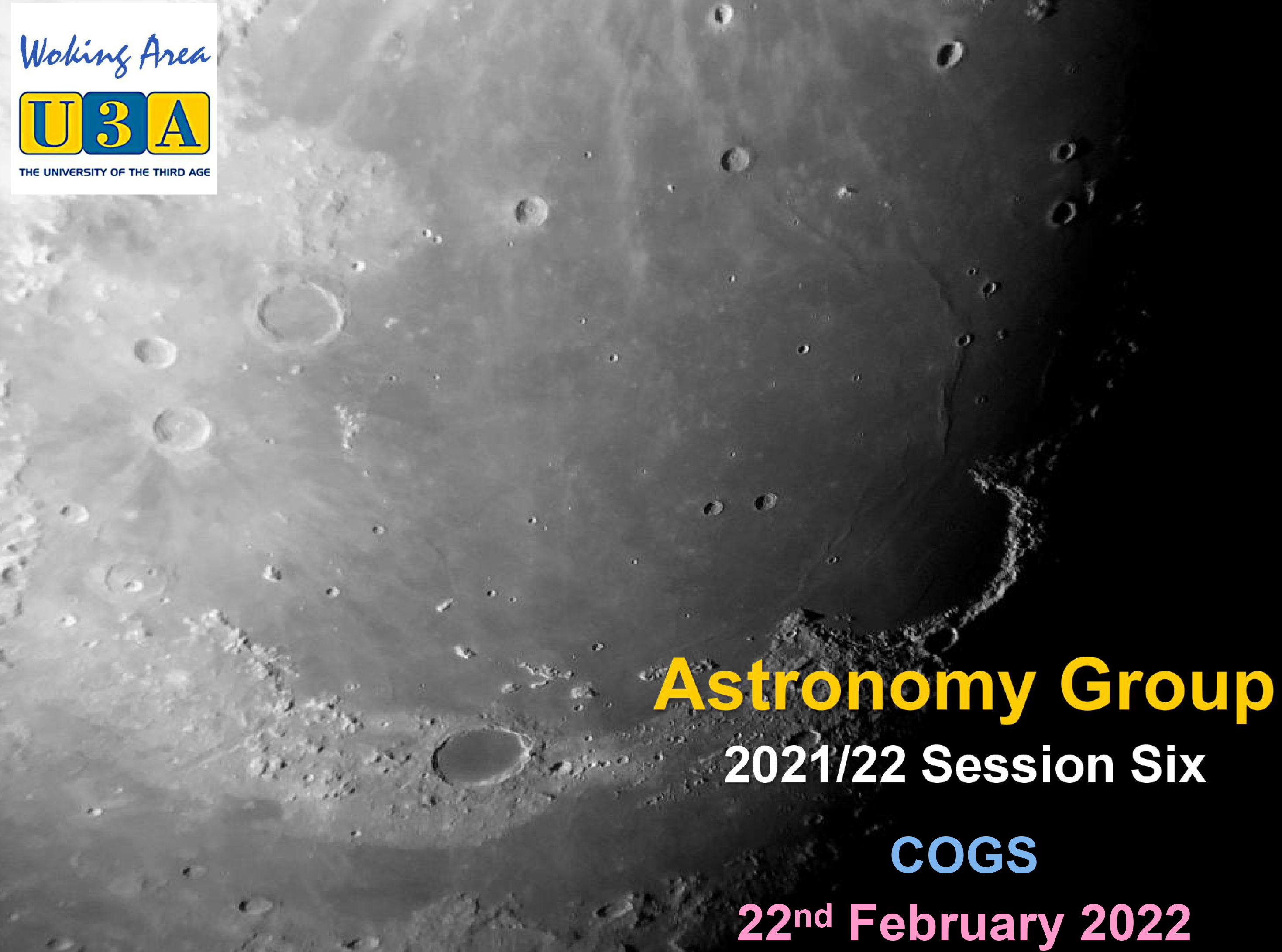 Astronomy Slides 22nd February 2022
