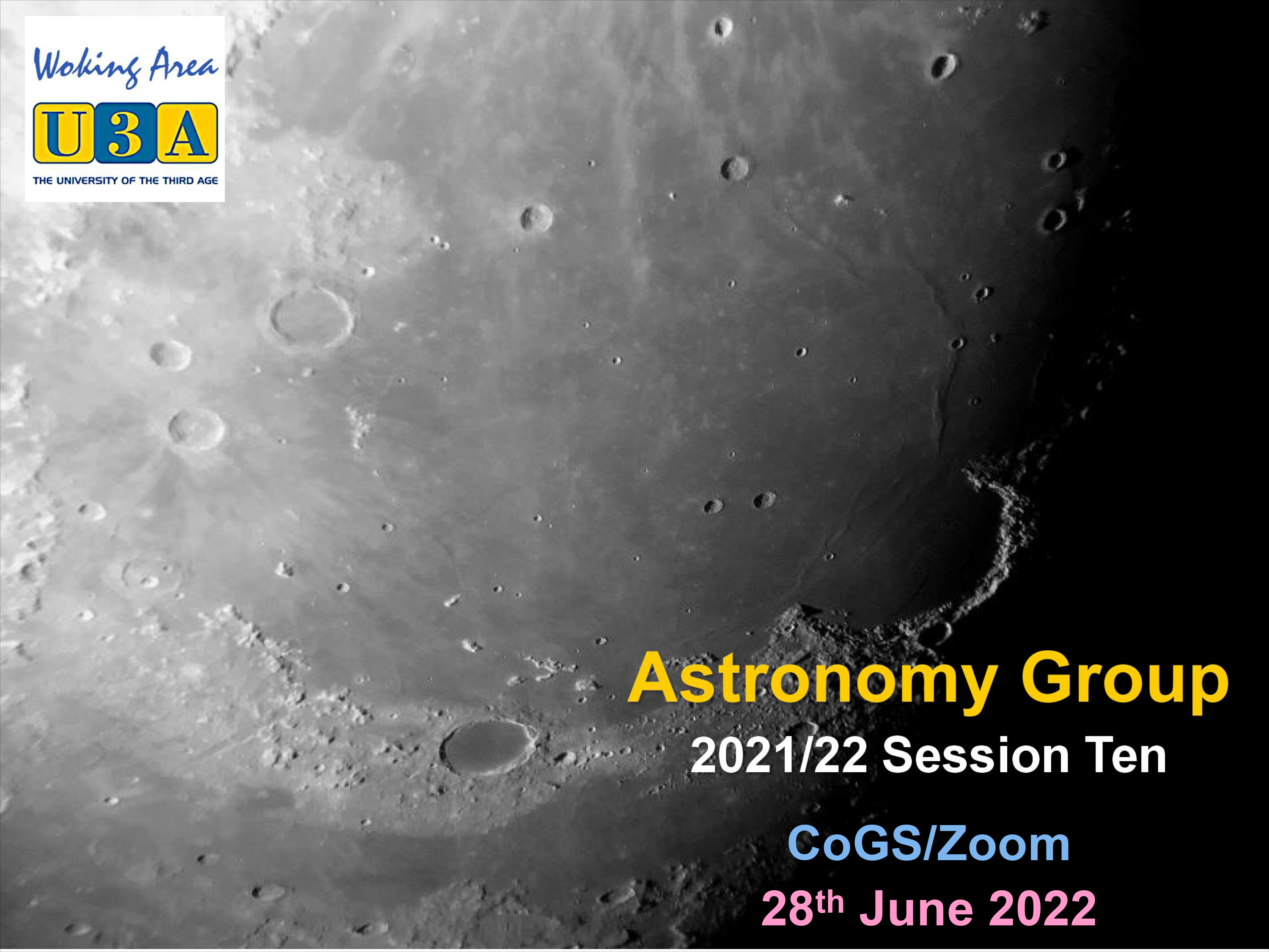 Astronomy Group 22nd June 2022